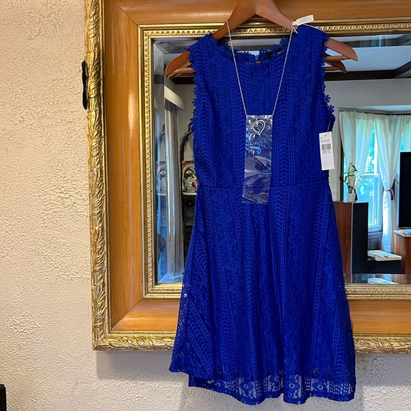 Amy Byer Other - NWT Amy Byer Royal Blue Girls Dress - Size 14